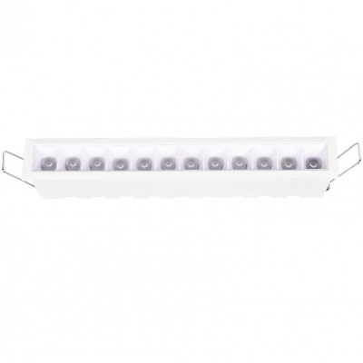 Χωνευτό Φωτιστικό Γραμμικό LED 36W 230V 2880lm 15° CCT 10cm Λευκό X00210W